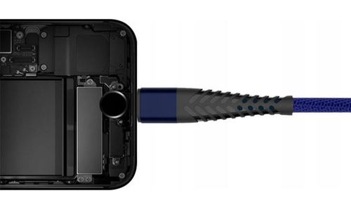 Kabel USB Typ-C - USB Typ-C Spider oplot (1 m, niebieski) na Arena.pl