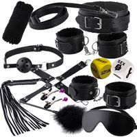 Zestaw BDSM 13 Elementów Super Wytrzymały Gra Erotyczna dla Par Kości BDSM