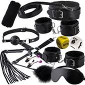 Zestaw BDSM 13 Elementów Super Wytrzymały Gra Erotyczna dla Par Kości BDSM