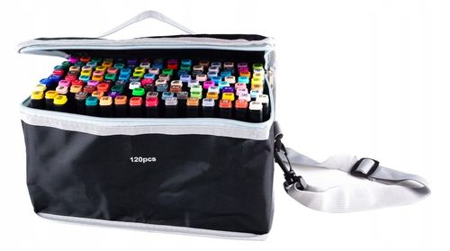 MARKERY ALKOHOLOWE FLAMASTRY MAZAKI PISAKI DWUSTRONNE Torba PREMIUM SET na Arena.pl