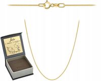 ZŁOTY ŁAŃCUSZEK DELIKATNA PANCERKA PRÓBA 585 45 CM NA PREZENT GRAWER