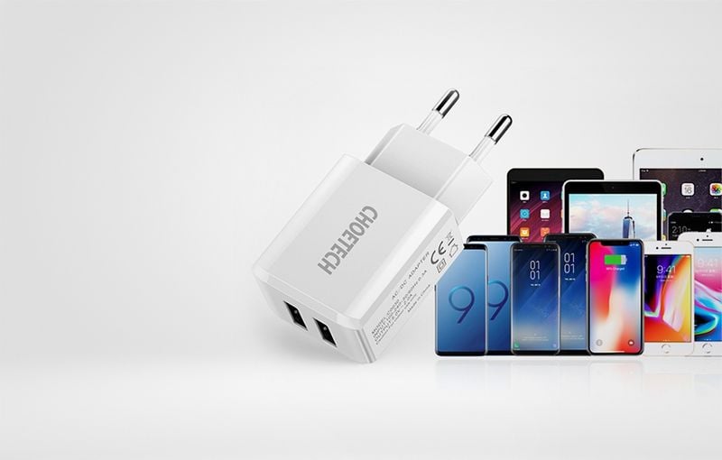 ZASILACZ ŁADOWARKA SIECIOWA DO KAMER 2A, 2xUSB zdjęcie 10