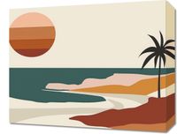 Obraz 50x40cm Wyspa przy Zachodzie