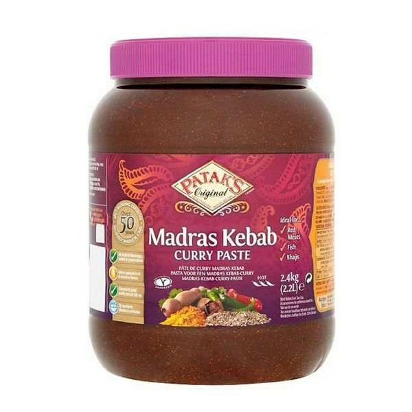 Pasta indyjska Madras Kebab Paste Pataks 2,4kg zdjęcie 1