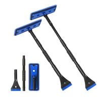 Skrobaczka i Szczotka do Śniegu 3w1 Teleskopowa 91cm Obracana 360 Niebieska