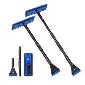 Skrobaczka i Szczotka do Śniegu 3w1 Teleskopowa 91cm Obracana 360 Niebieska