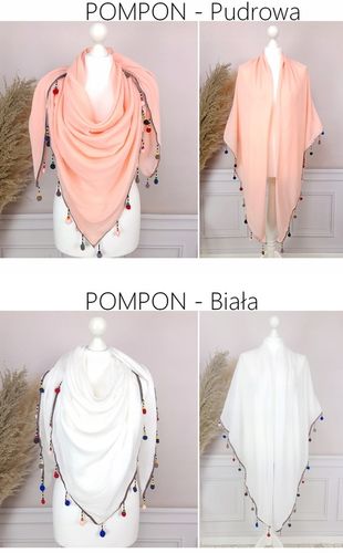 PAREO CHUSTA PLAŻOWA FRĘDZLE narzutka BOHO KOLORY na Arena.pl