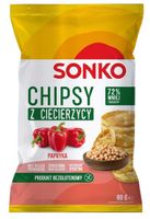 Sonko Chipsy z ciecierzycy o smaku papryki 60 g