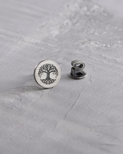 Srebrny mono - kolczyk TREE OF LIFE na Arena.pl