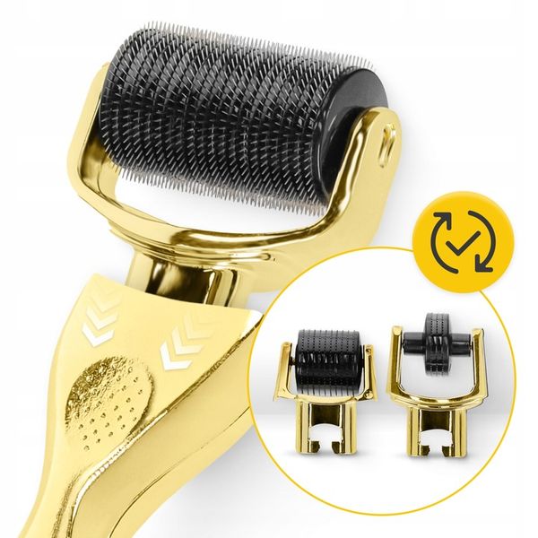 ROLLER DO MEZOTERAPII MIKROIGŁOWEJ DERMA WYMIENNE KOŃCÓWKI FACE ROLLER 3w1 zdjęcie 3