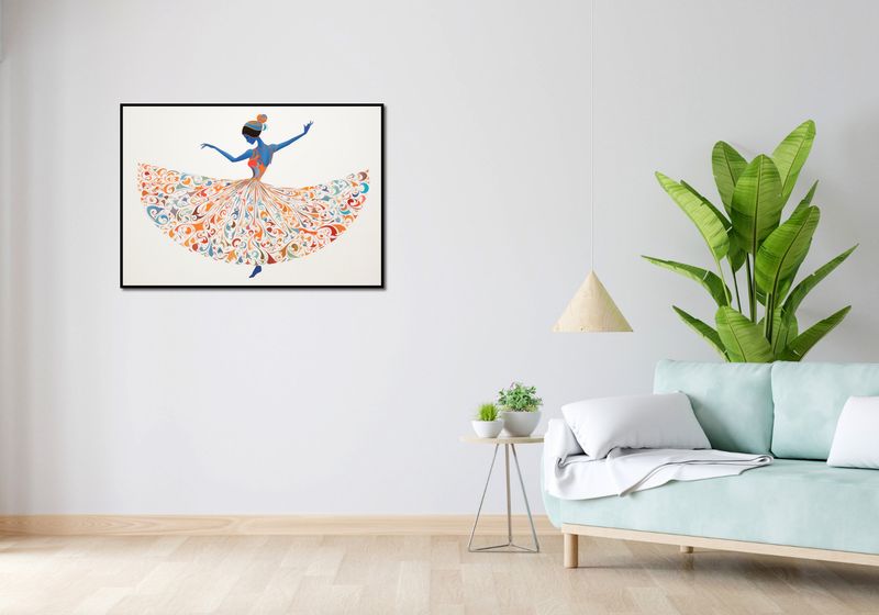 Plakat 100x70cm Wirująca Balerina zdjęcie 4