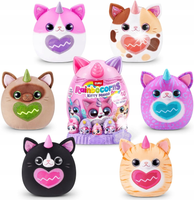 ZESTAW ZURU RAINBOCORNS KITTY MANIA PLUSZOWA MASKOTKA + 40 NIESPODZIANEK