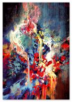 Obraz na płótnie abstrakcja malarska 70x100 cm