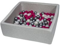 Suchy basen dla dziecka z piłeczkami 150szt, ok. 90x90 cm ZESTAW Z PIŁKAMI