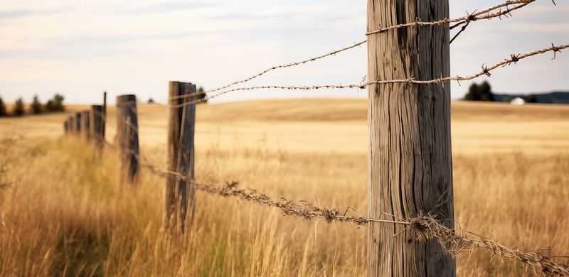 Plakat 91,3x44,5cm Płot na Polu zdjęcie 1