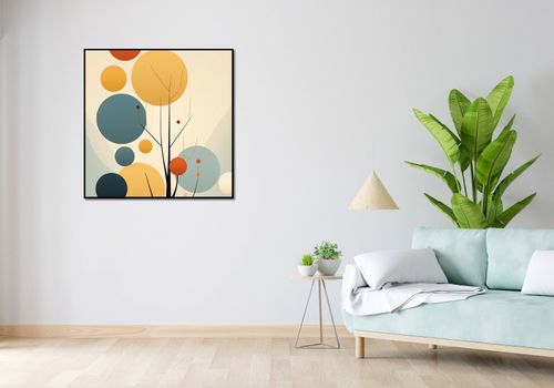 Plakat 90x90cm Harmonia Jesiennych Kolorów na Arena.pl