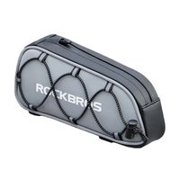 torba sakwa rowerowa mocowana na ramę 0.9l - srebrna