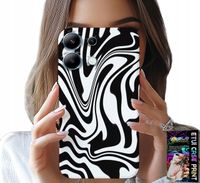 ETUI DO XIAOMI NOTE 13 PRO 4G - CZARNO BIAŁA ABSTRAKCJA + SZKŁO HART