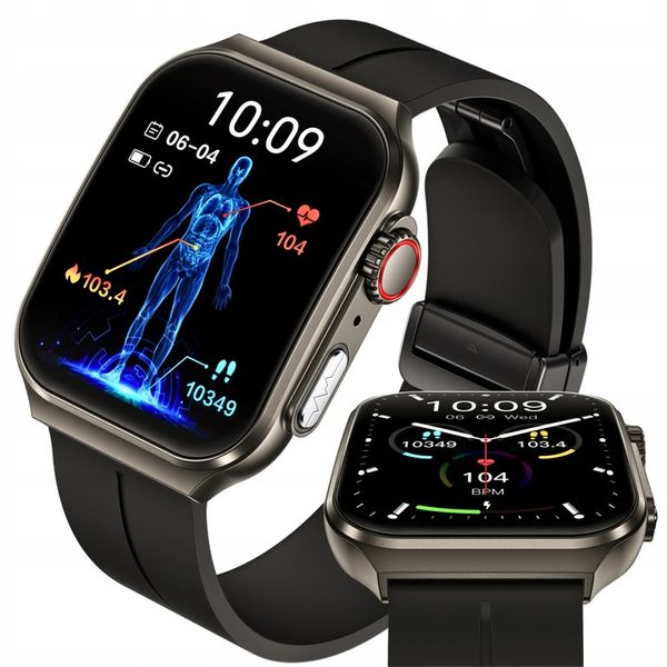 SMARTWATCH Z FUNKCJĄ POMIARU CUKRU GLUKOZA NX15 CIŚNIENIE MENU Polski WATCH zdjęcie 1