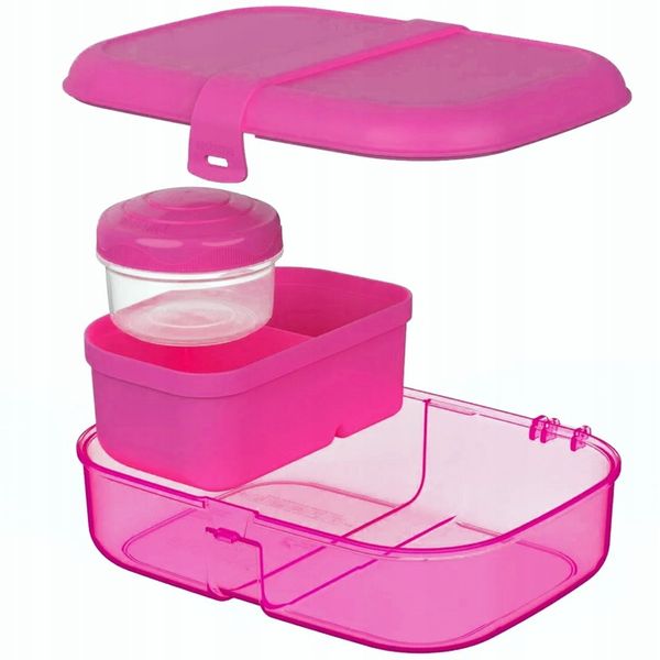 Śniadaniówka lunchbox sistema z przegródkami pojemnik śniadaniowy 1100ml zdjęcie 4