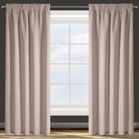 Zasłona gotowa na taśmie PARISA 140x270 Design91 pudrowa