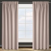 Zasłona gotowa na taśmie PARISA 140x270 Design91 pudrowa