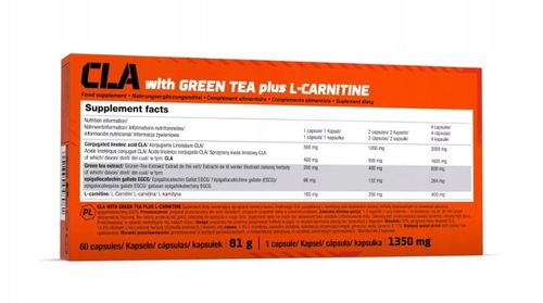 Olimp CLA With Green Tea Plus L-Carnitine 60 caps. CLA na Arena.pl