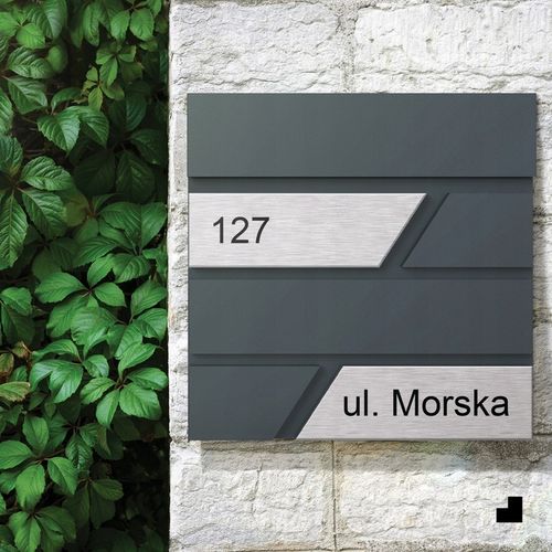 Duża Skrzynka Na Listy Z Numerem Domu Antracyt Skrzynka Na List Numer na Arena.pl