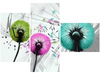 100CM 70CM ZEGAR 3 ELEM KOLOROWE DMUCHAWCE ŚCIENNY OBRAZ