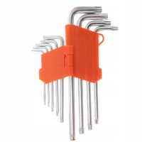 ZESTAW KLUCZY IMBUSOWYCH KULISTYCH I GWIAZDKOWY 18 ELEMENTÓW KD10297