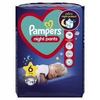 PAMPERS Night Pants rozmiar 6 pieluchomajtki pieluszki 19szt