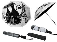 Parasol automatyczny, składany - Koci świat (dek na wierzchu) CARMANI