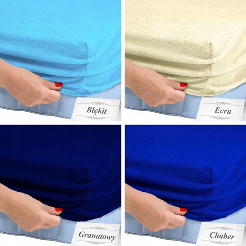 PRZEŚCIERADŁO FROTTE Z GUMKĄ 90x200 GRUBE BAWEŁNA na Arena.pl