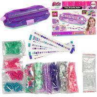 Zestaw Do Robienia Bransoletek Kolorowe Koraliki Pojemnik Kreator