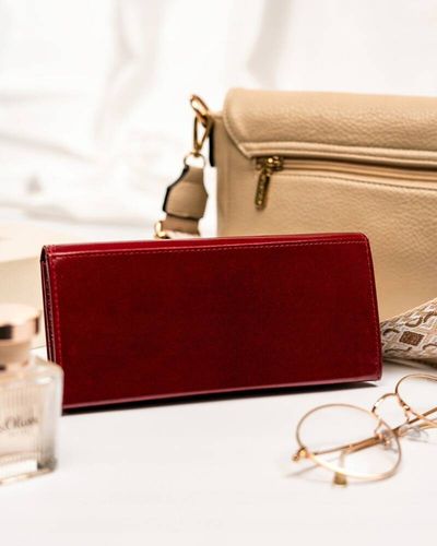 duży, skórzany portfel damski z systemem rfid - rovicky na Arena.pl