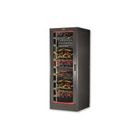 Szafa instalacyjna stojąca 42U 600x600 rack 19 drzwi szkło czarna