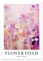 Plakat kolorowe kwiaty 70x100 cm