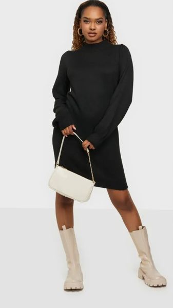 Jdylumi Life L/s High Neck Dress Kn - Off-white main image 1