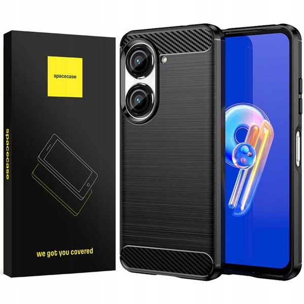 Spacecase Carbon Asus Zenfone 9 / 10 Czarny zdjęcie 1