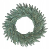 Wianek Świąteczny 100%PE ŚWIERK 3D SILVER SKY 60cm na balustradę kominek