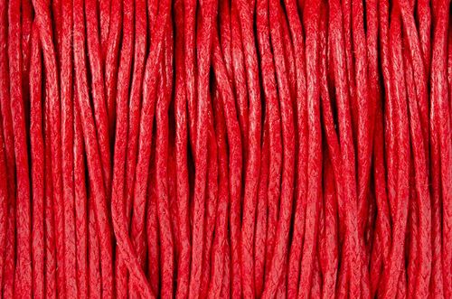 SZNUREK bawełniany woskowany 1mm czerwony 20-30m na Arena.pl