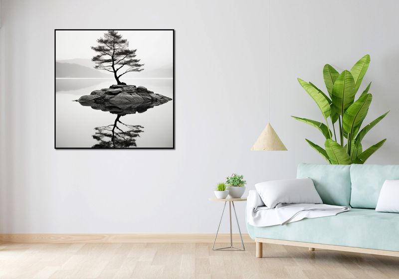 Plakat 100x100cm Samotne Drzewo zdjęcie 4