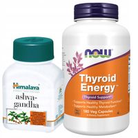 NOW Foods Thyroid Energy 180 Kapsułek Wegańskich Zdrowie Tarczyca Jod Cynk