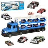 Tir Laweta Samochód Transporter Pojazd Składany Xxl 10 Aut Niebieski