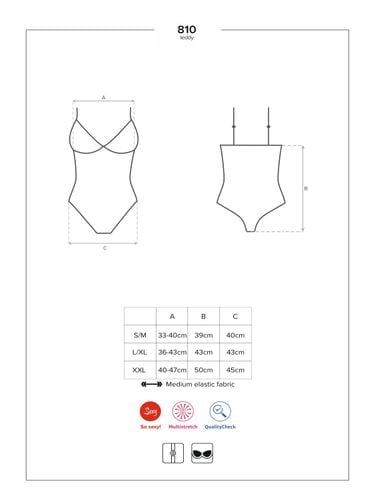 810-ted-1 body czarne s/m obsessive na Arena.pl