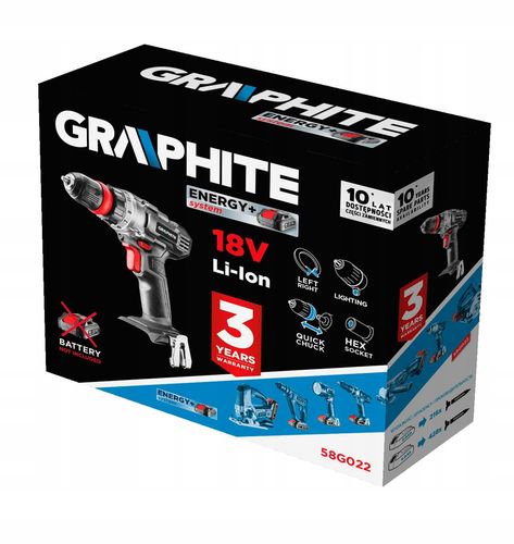 WIERTARKO-WKRĘTARKA AKUMULATOROWA 58G022 GRAPHITE na Arena.pl