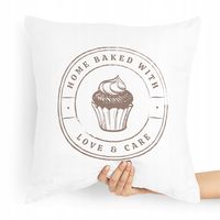 Poduszka Prezent Dla Piekarza Love I Cake Z Nadrukiem Ze Zdjęciem