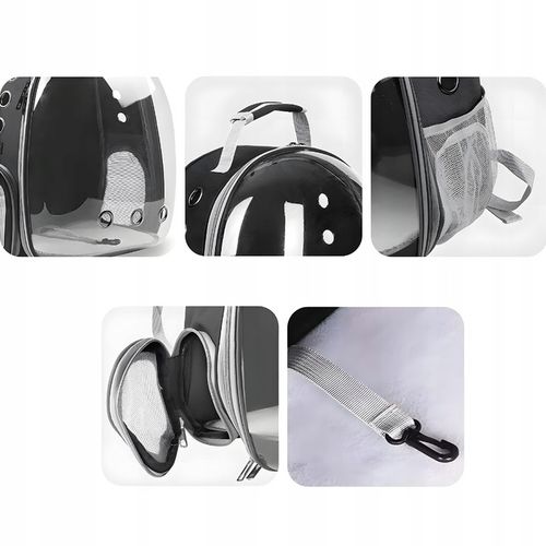 TRANSPORTER PLECAK TORBA PRZEZROCZYSTA DLA KOTA PSA ZWIERZĄT na Arena.pl