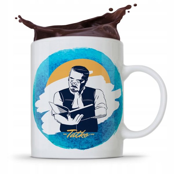 Kubek Na Dzień Ojca Dla Taty Tatko Prezent Z Nadrukiem Ze Zdjęciem zdjęcie 1