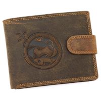 Portfel męski skórzany L895-002 Brązowy